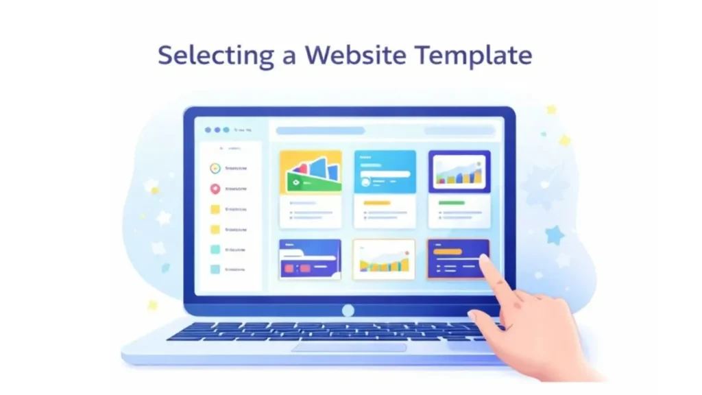 create a free website step by step using a laptop and website builder dashboard
